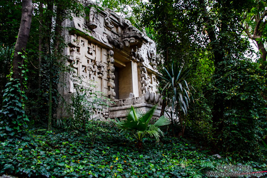 Mayan temple at the Mexico City Anthropological Museum