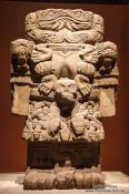 Travel photography:Statue of goddess Coatlicue at the Mexico City Anthropological Museum, Mexico