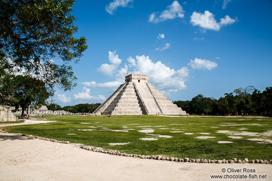 Central pyramid at the Chichen Itza archeological site