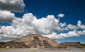 Travel photography:Pyramid of the moon at the Teotihuacan archeological site, Mexico