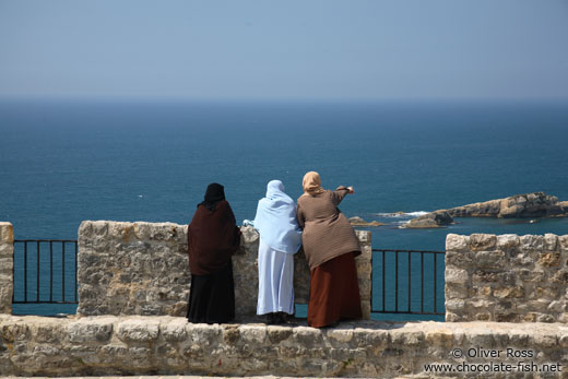 Three women enjoying the view from Ulcinj fortress