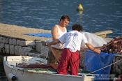 Travel photography:Fishermen in Perast, Montenegro