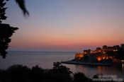 Travel photography:Sunset over Ulcinj, Montenegro