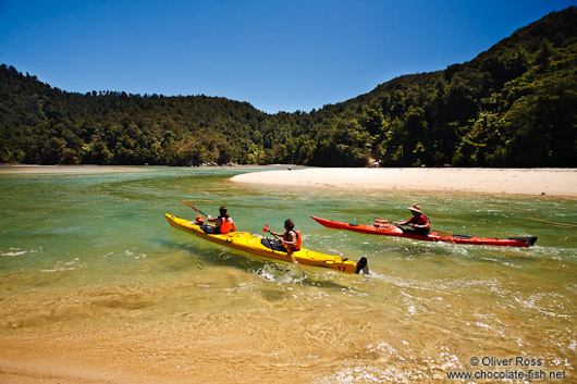 Sea kayaking in Abel Tasman National Park