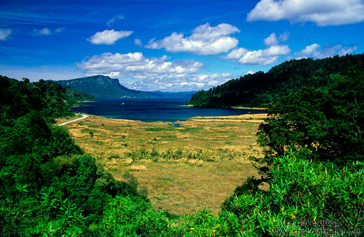 View of Lake Waikaremoana from State Highway 38