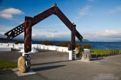 Travel photography:Marae at the lakefront in Rotorua, New Zealand