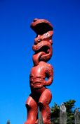 Travel photography:Maori carving in Rotorua, New Zealand