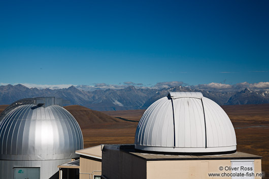 Mount John observatory overlooking the Southern Alps