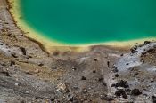 Travel photography:Emerald Lakes in Tongariro National Park, New Zealand