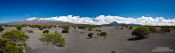 Travel photography:Panorama of Tongariro National Park from Desert Road, New Zealand