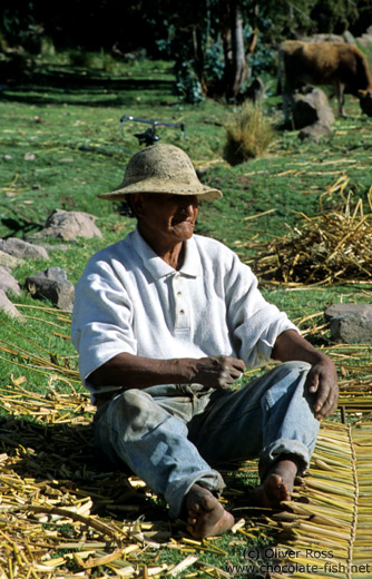 Farmer near Puno, Lake Titikaka