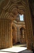 Travel photography:Archway inside the Mosteiro da Batalha, Portugal