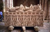 Travel photography:Marble tomb inside the Mosteiro da Batalha, Portugal