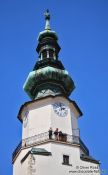 Travel photography:St. Michael´s Gate tower in Bratislava, Slovakia