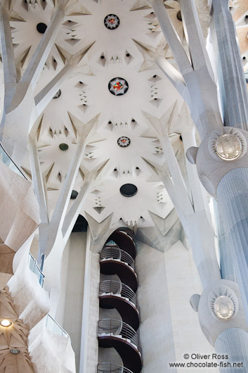 Barcelona Sagrada Familia interior staircase