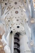 Travel photography:Barcelona Sagrada Familia interior staircase, Spain