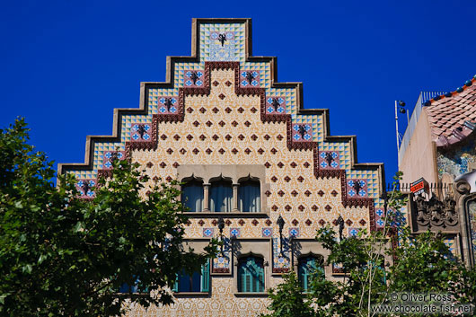 Casa Amatller on the Illa de la Discòrdia by architect Josep Puig i Cadafalch