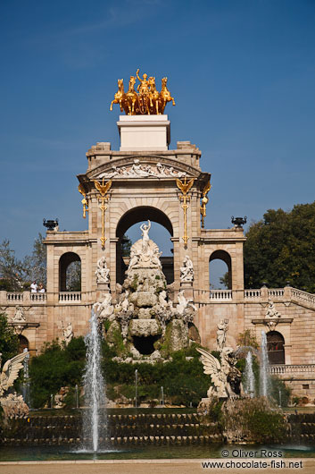 Cascada monument in Barcelona´s Parc de la Ciutadella