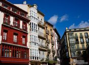 Travel photography:Bilbao houses, Spain