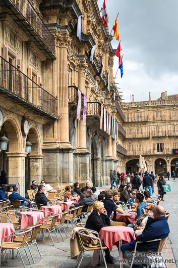 Café on the Plaza Mayor in Salamanca