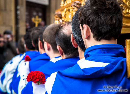 Religious procession during the Easter week in Salamanca