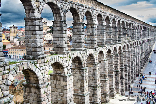 The Roman Aqueduct in Segovia