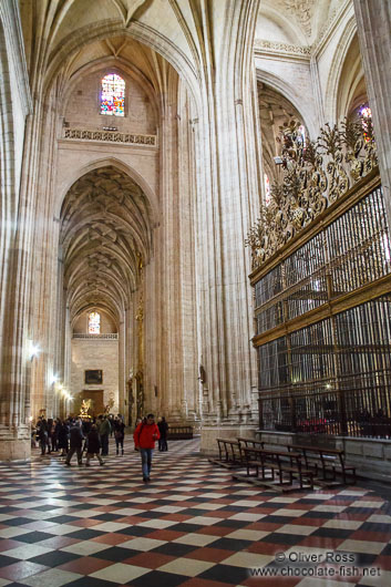 Inside Segovia cathedral