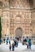 Travel photography:Facade of the Convento de San Esteban in Salamanca , Spain