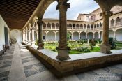 Travel photography:Interiour courtyard of the Convento de las Dueñas in Salamnca, Spain