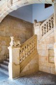 Travel photography:Staircase inside the Casa de las Conchas in Salamanca, Spain
