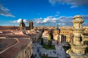 Travel photography:View over Salamanca from the Cathedral, Spain