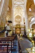 Travel photography:Interiour of Segovia cathedral, Spain