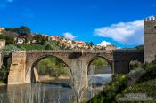 Travel photography:The Bajada San Martin in Toledo with Tajo river, Spain