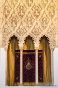 Travel photography:Window in El Transito Synagogue in Toledo , Spain