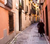 Travel photography:Medieval street in Toledo, Spain
