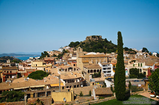 Panoramic view of Begur castle