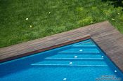 Travel photography:Swimming pool steps in Begur, Spain