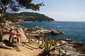 Travel photography:Coastline at Calella de Palafrugell, Spain