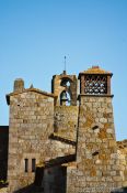 Travel photography:Skyline of the old town in Pals, Spain