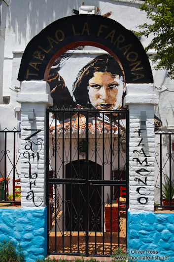 Flamenco house in Granada`s Sacromonte district
