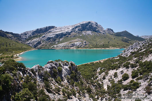 Embassament de Cuber water reservoir in the Serra de Tramuntana mountains