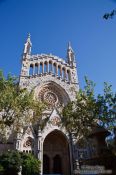 Travel photography:The main cathedral in Soller, Spain