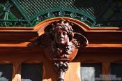 Travel photography:Soller facade detail, Spain