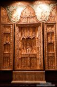 Travel photography:Small ivory altar inside the Valldemossa Cartuja Carthusian Monastery, Spain