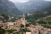 Travel photography:Panoramic view of Valldemossa Village, Spain
