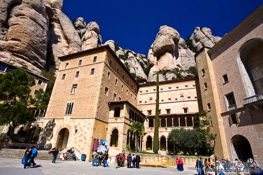 Montserrat monastery main square