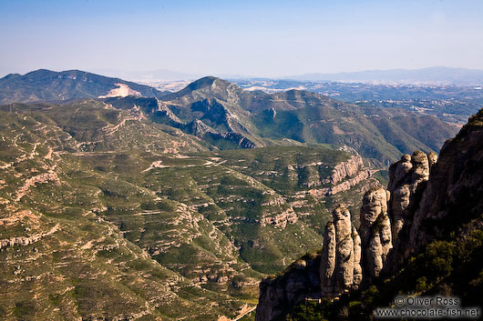 Panoramic view from Montserrat monastery