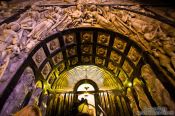 Travel photography:Tunnel ascending to the Virgin of Montserrat , Spain