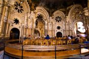 Travel photography:Small chapel inside the Montserrat monastery, Spain