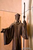 Travel photography:Sculpture inside the main church at Montserrat monastery, Spain